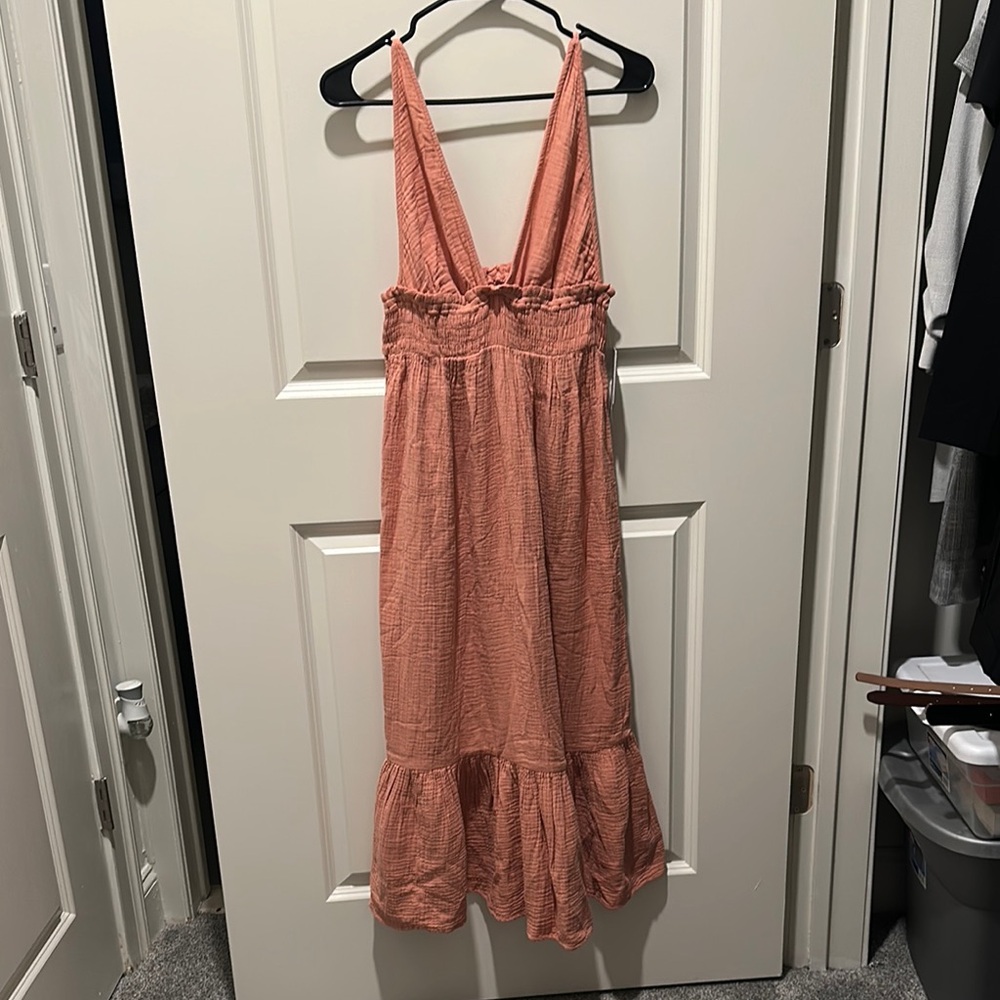 O'Neill Pink Halter Sundress Sleeveless Resort Wear